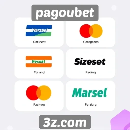 Métodos de pagamento disponíveis no pagoubet